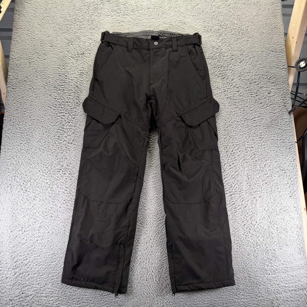 Gerry Sweatpant Mens L Black Polyester Cargo Straight Leg Activewear Performance